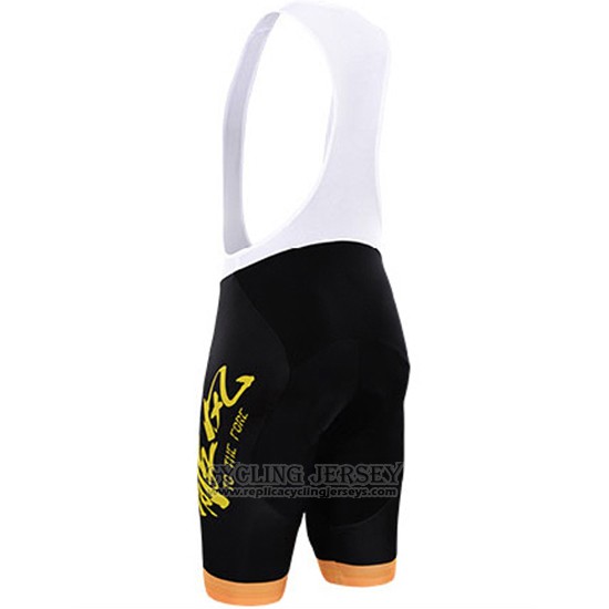 Cycling Jersey To The Fore Black and Yellow Short Sleeve and Bib Short